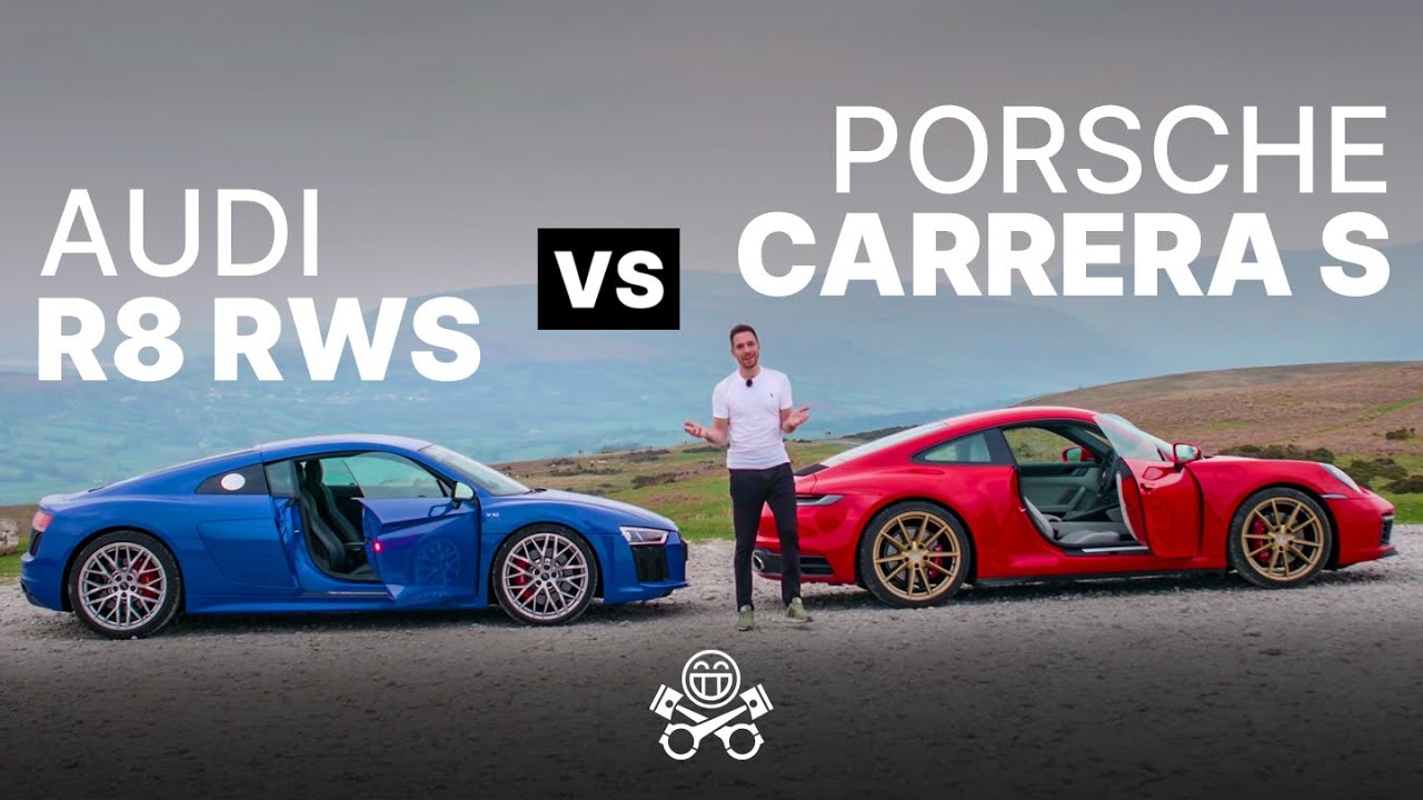 Porsche 911 Carrera S (992) vs Audi R8 RWS