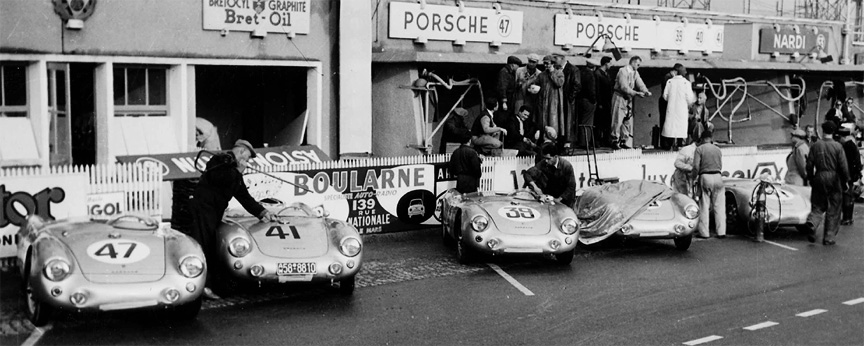 1954 before the race. The #47 of Zora Arkus Duntov/Gonzague Olivier would score 14th overall (and 1.1-litre class victory), the #41 replacement car of Hans Herrmann/Helmut Polensky wouldn't finish due to engine problem, #39 of Johnny Claes/Pierre Stasse would score 12th overall (and 1.5-litre class victory), #40 of Richard von Frankenberg/Helmut Glöckler wouldn't finish because of the engine problem and finally there's the "original" #41.