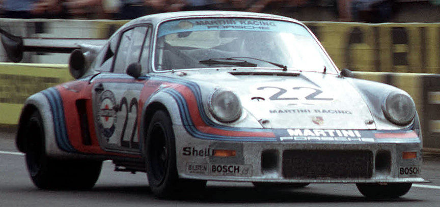 1974 2nd: 911 Carrera RSR Turbo 2.1 #22 Gijs van Lennep/Herbert Müller. Check the width of the rear tyres!