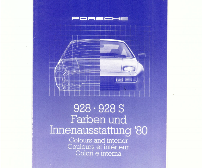 1980 Porsche Color Options Book and Samples