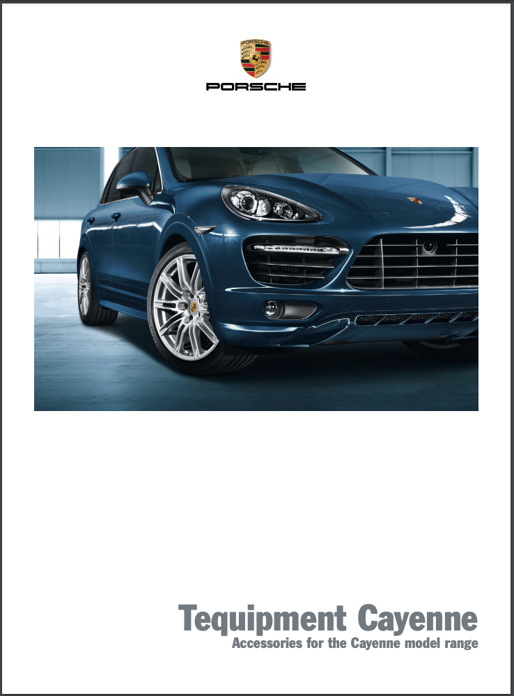 2011 Porsche Cayenne 958.1 Tequipment Sales Brochure