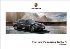 2014 Porsche Panamera Turbo S Sales Brochure