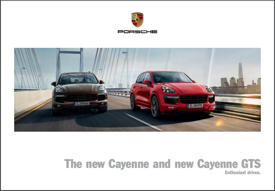 2015 Porsche Cayenne & GTS Sales Brochure