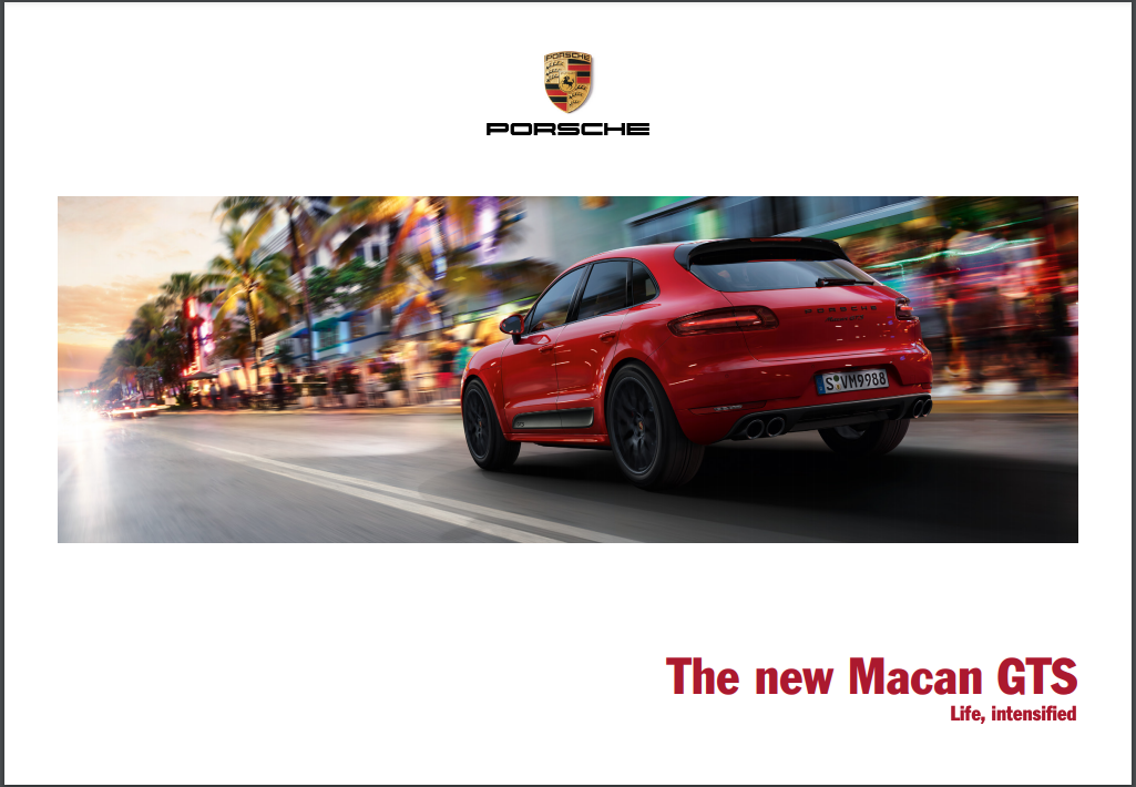 2016 Porsche Macan GTS v2 PDF Brochure