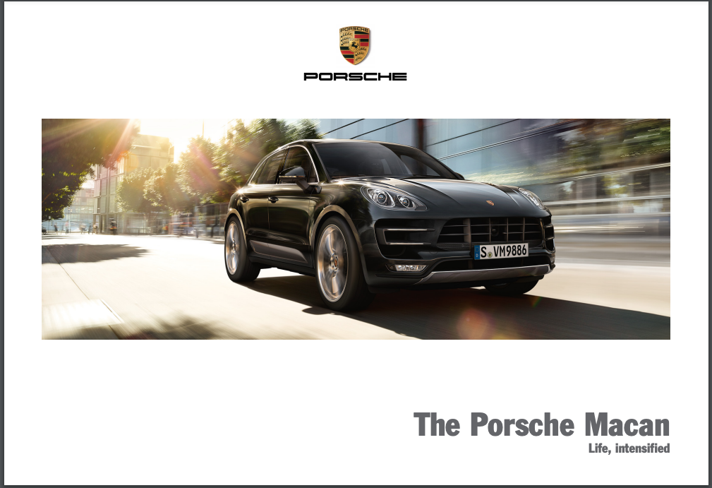 2016 Porsche Macan PDF Brochure