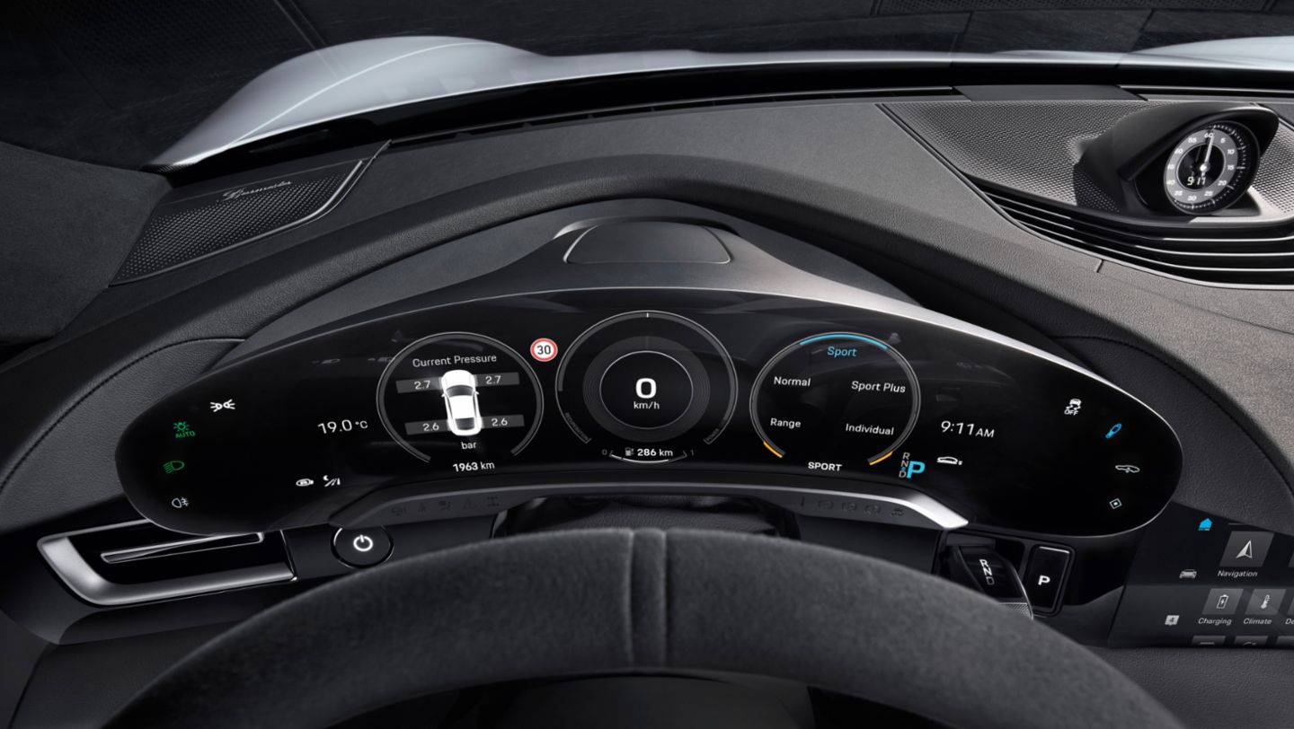 Taycan, interior, 2019, Porsche AG