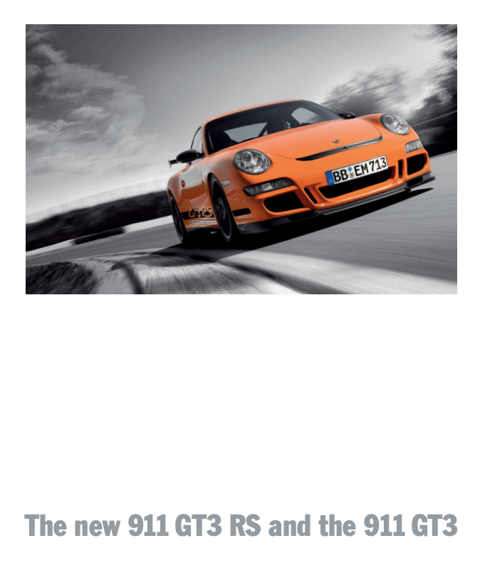 Porsche 911 GT3 Sales Brochure (997.1)