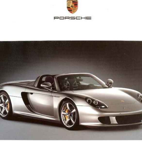 Porsche Carrera GT Sales Brochure