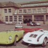 1955. 550 Spyders in the Porsche yard in Stuttgart-Zuffenhausen
