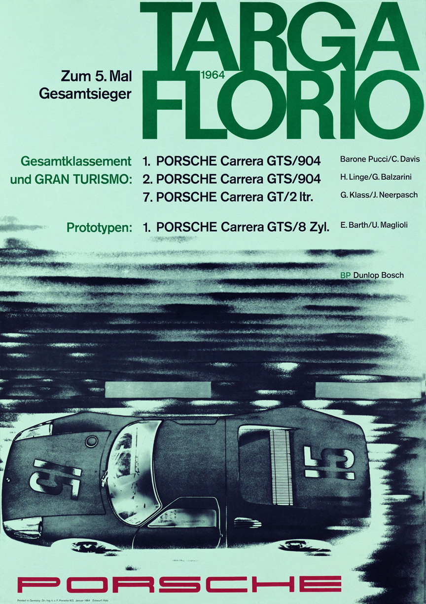 1964 poster porsche