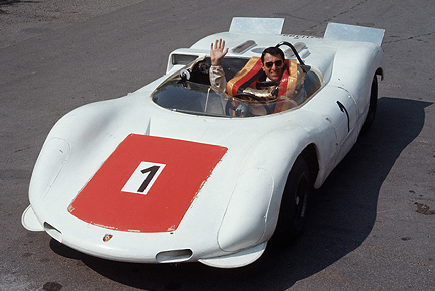 Gerhard Mitter, the winner of the 1968 Rossfeld-Berchtesgaden hill climb