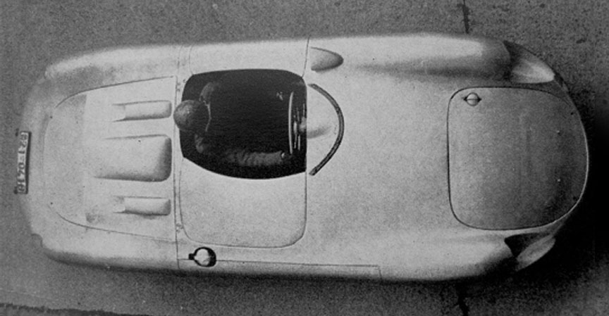 Porsche 645 Spyder, top view