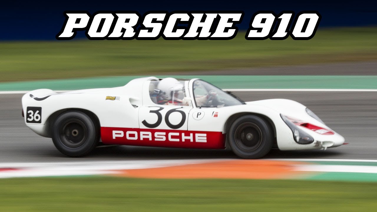 Porsche 910 fly-by's and downshifts