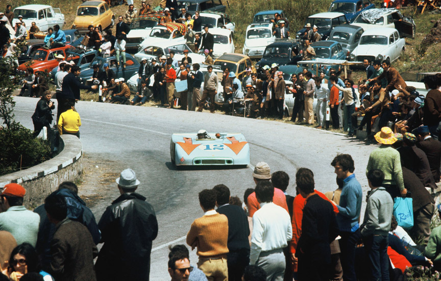 Brian Redman at the wheel of the #12 on the way to victory