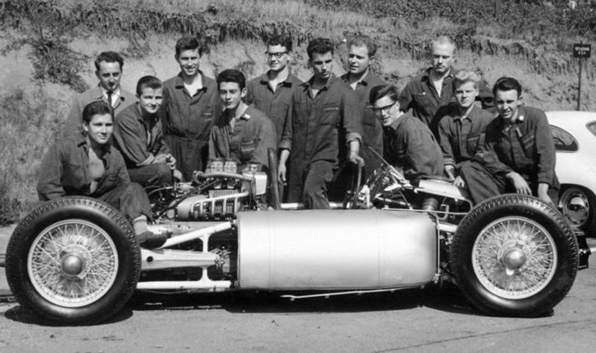 Cisitalia Porsche type 360 with apprentices