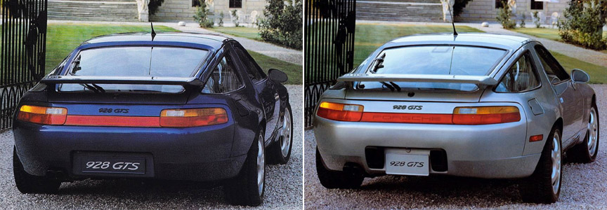 Porsche 928 GTS Euro version vs USA version