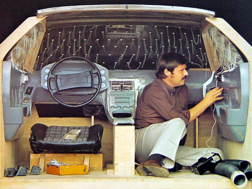 Porsche 928 mock-up interior