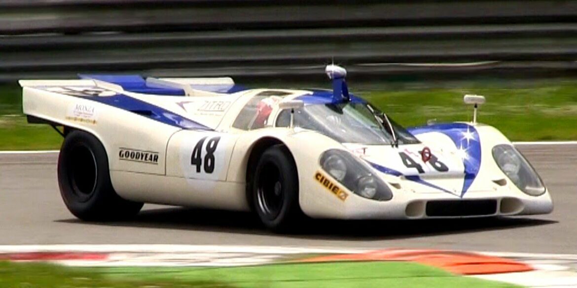 Porsche 917K Flat-12 Pure Engine Sound - In Action on Track
