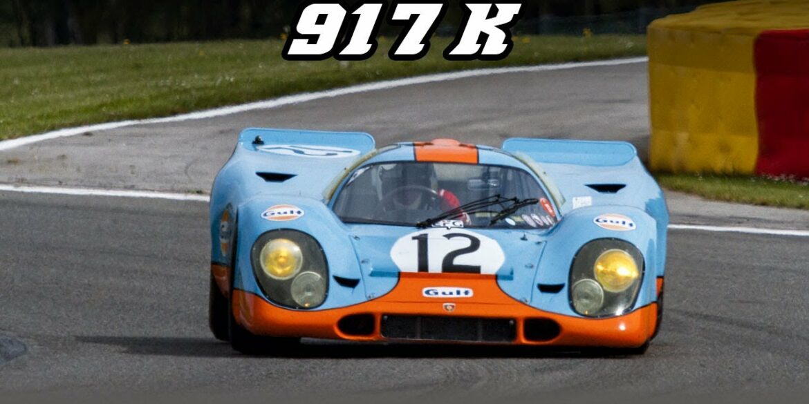 Porsche 917K racing at Spa 2019 (incl. revving)