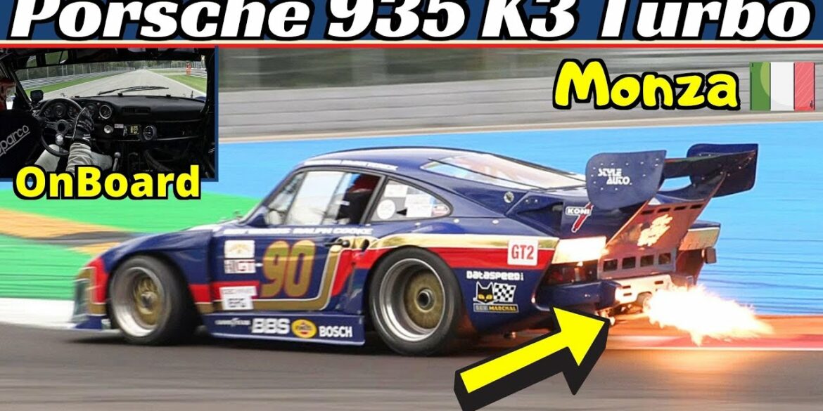 Porsche 935 k3 Gr.5 Turbo Monster + Onboard - Monza Historic 2020 - Exhaust Flames & Turbo Whistle!