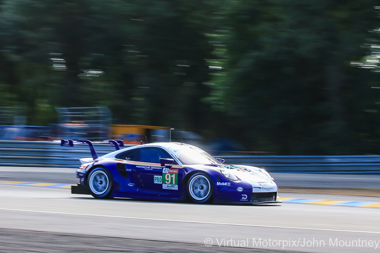 #91 Porsche 911 RSR was driven by Richard Lietz, Gianmaria Bruni and Frederic Makowiecki