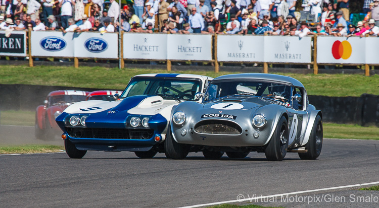 1963 AC Cobra driven by Philip Kadoorie/Marino Franchitti and 1965 Chevrolet Corvette Stingray driven by Craig Davies/Steve Soper