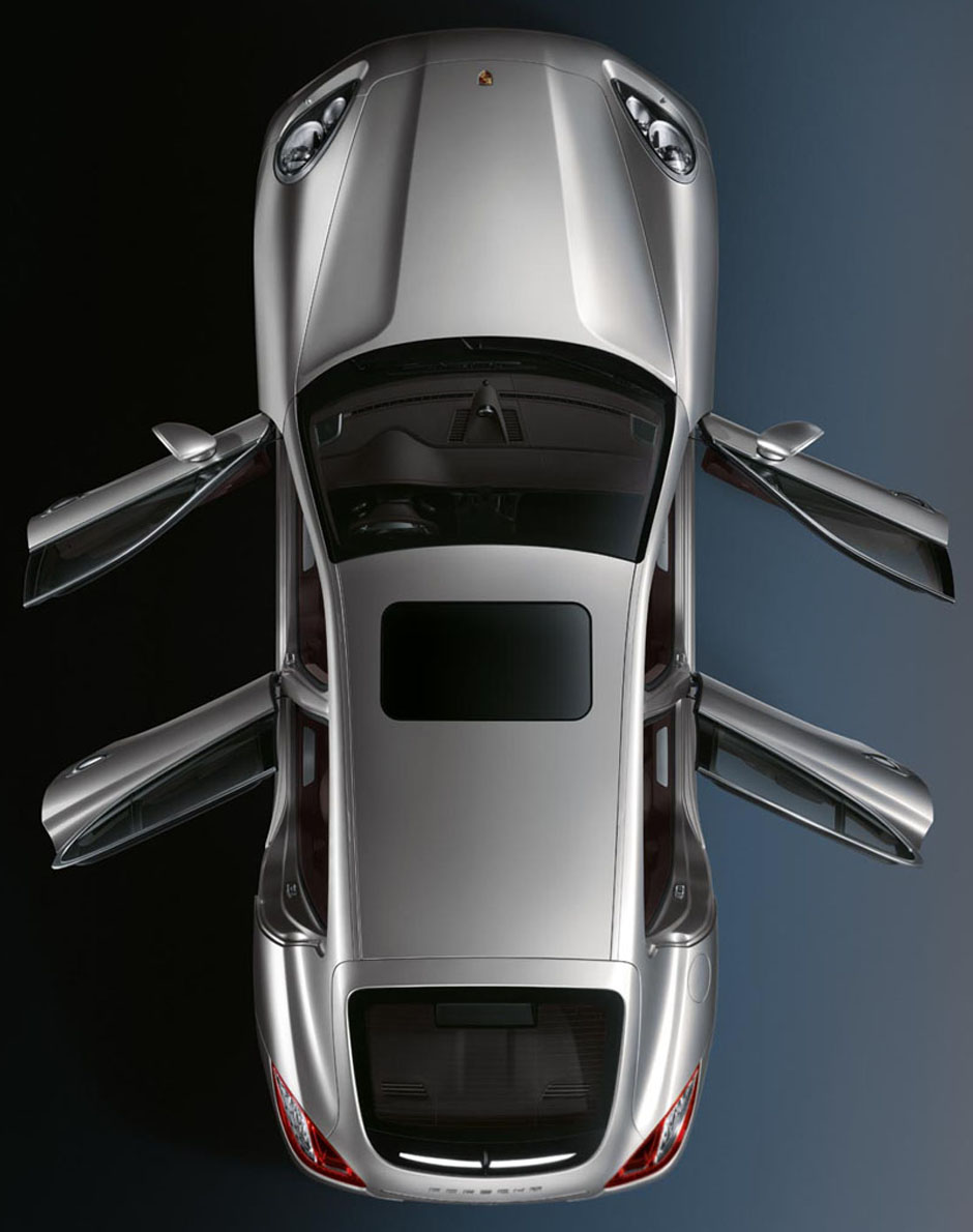 Porsche Panamera 970 top view