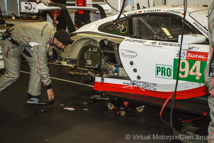 #94 Porsche 911 RSR driven by Timo Bernhard, Sven Müller and Romain Dumas