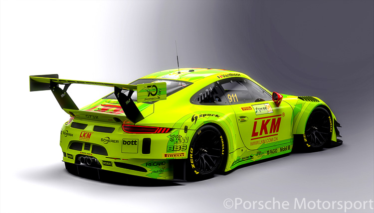 #911 Manthey-Racing Porsche 911 GT3 R of Laurens Vanthoor