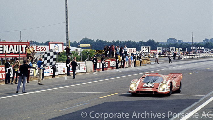 On 14 June 1970, Porsche achieved its first overall victory at Le Mans with the #23 917 KH prototype