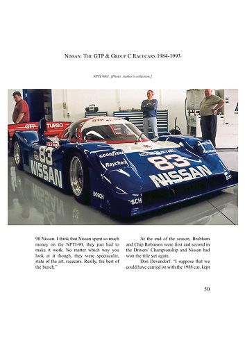 Nissan GTP & Group C Race Cars 1984-1993 by John Starkey