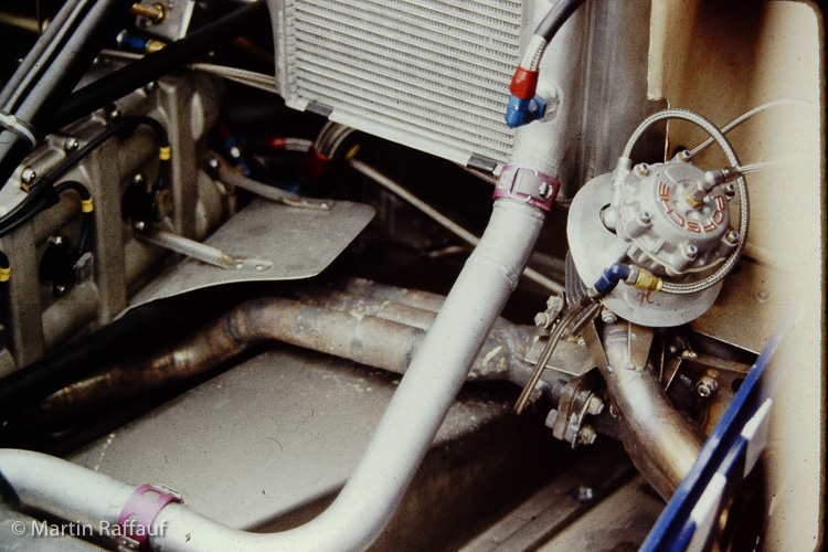 Turbo and exhaust installation on factory 956 in 1982