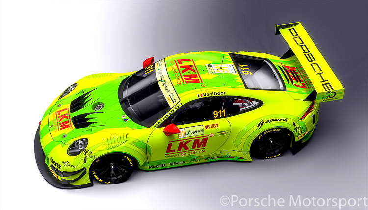 #911 Manthey-Racing Porsche 911 GT3 R of Laurens Vanthoor