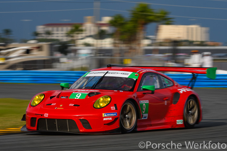 Pfaff Motorsports Porsche 911 GT3 R (#9) driven by Scott Hargrove, Zacharie Robichon, Lars Kern and Dennis Olsen