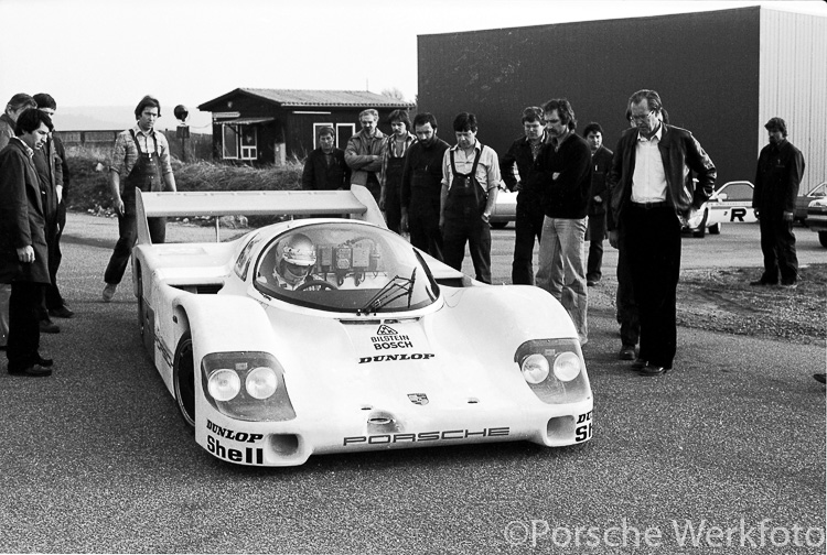 First running of the 956 at Weissach on 27 March 1982