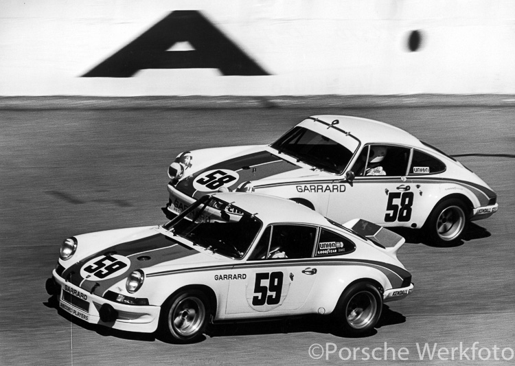 #59 Brumos Racing Porsche Carrera RSR driven by Peter Gregg and Hurley Haywood