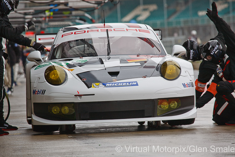 The #92 Porsche 911 RSR was driven by Marc Lieb, Richard Lietz and Romain Dumas