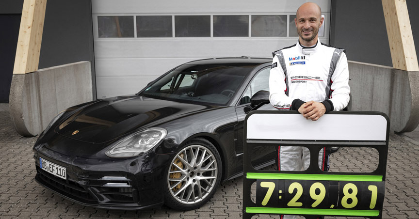 2020 Nürburgring Nordschleife record Porsche Panamera Turbo 971.2 driven by Lars Kern