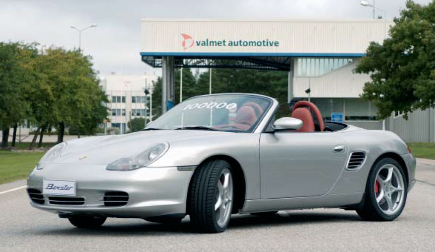 100.000th Porsche Boxster made in Finland