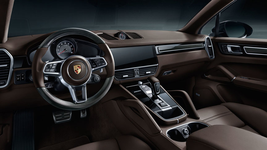 2018 Porsche Cayenne dashboard