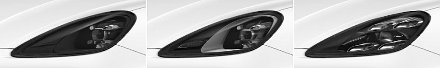 2018 Porsche Cayenne LED headlamp versions, basic, PDLS+, Matrix