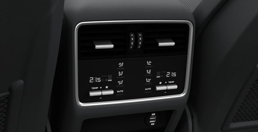 Cayenne rear AC controls