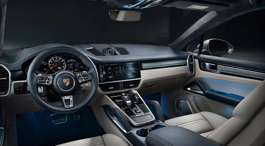 2019/2020 Porsche Cayenne Coupe interior, dashboard, steering wheel