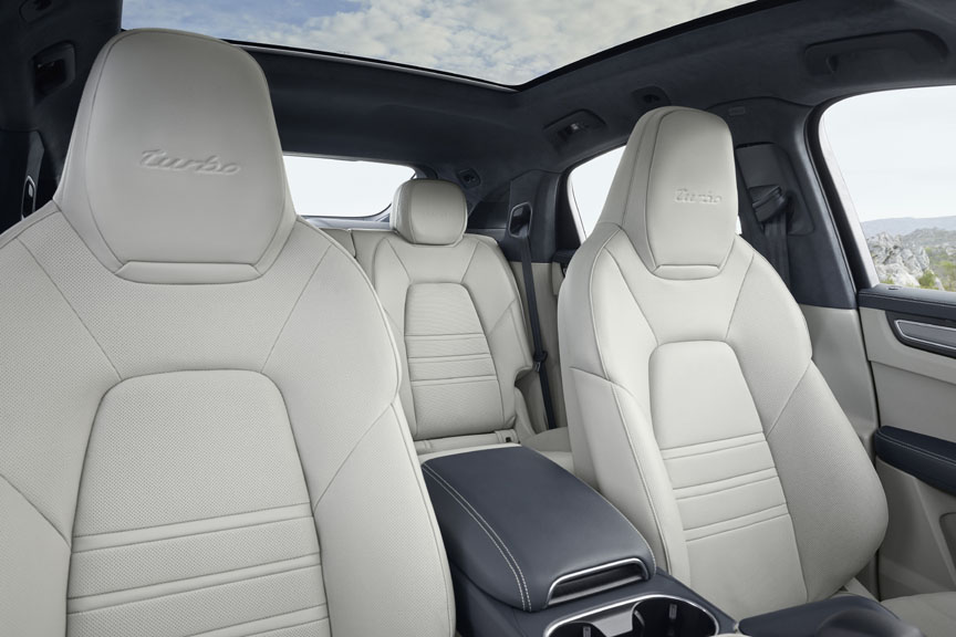 2019/2020 Porsche Cayenne Coupe interior, seats