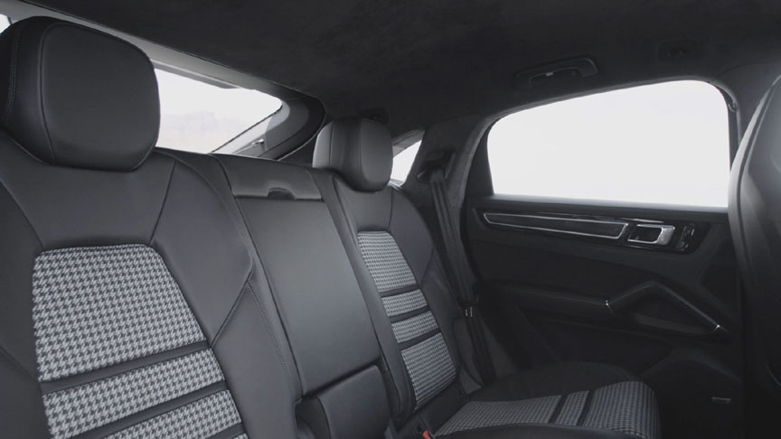 2019/2020 Porsche Cayenne Coupe with cloth rear seat centres