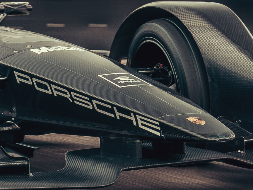 2019 Formula E with Porsche drivetrain