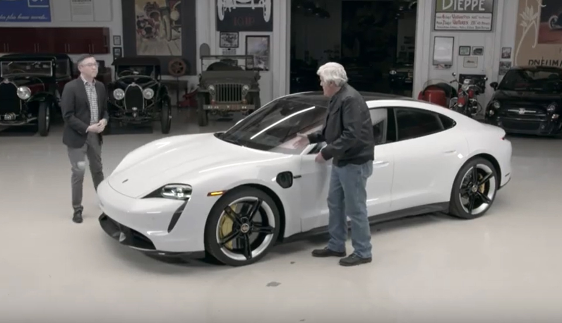 Jay Leno Reviews The Taycan Turbo S