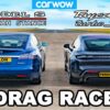 Tesla Model S vs Porsche Taycan Turbo S Drag Race