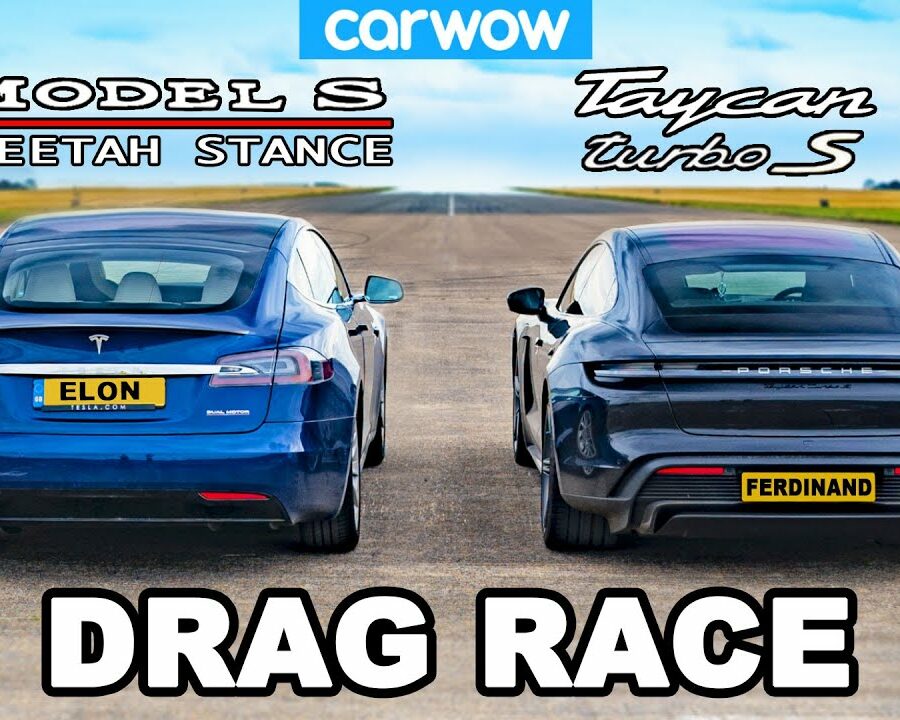 Tesla Model S vs Porsche Taycan Turbo S Drag Race