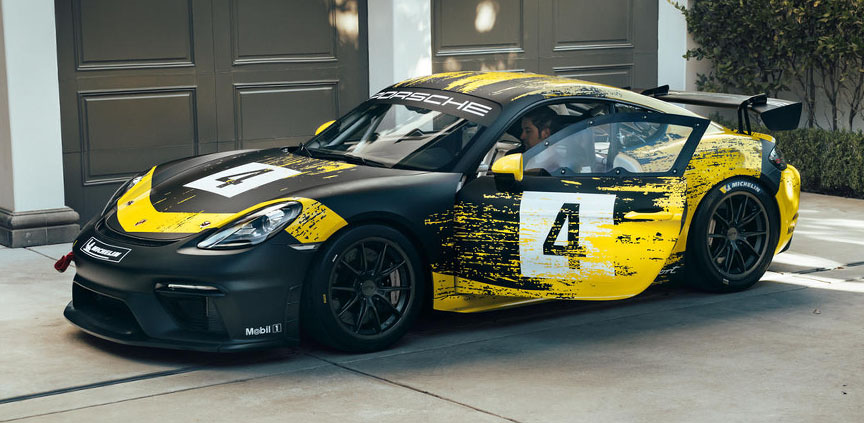 2019 Porsche 718 Cayman GT4 racing car